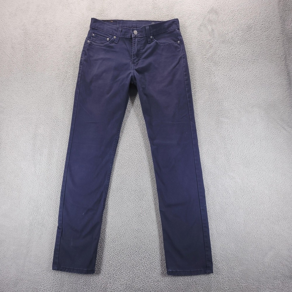 Levis 511 Jeans Mens 30x32 Blue Slim Tapered Stretch Dark‎ Wash Minimalist